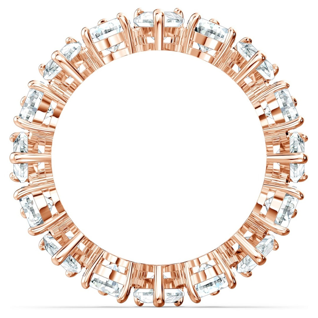 Swarovski Vittore Pear Ring - White with Rose Gold Plating