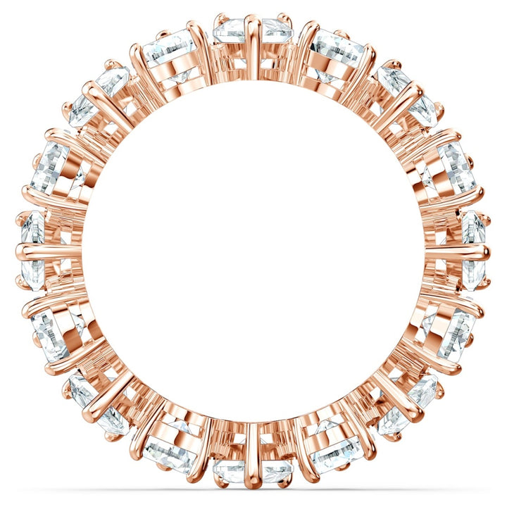 Swarovski Vittore Pear Ring - White with Rose Gold Plating