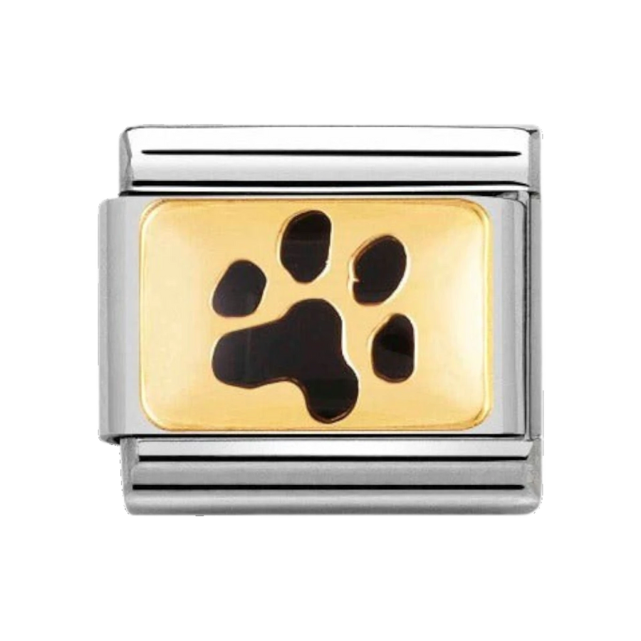 Nomination Classic Dog Paw Charm - 18k Gold - 030284/47