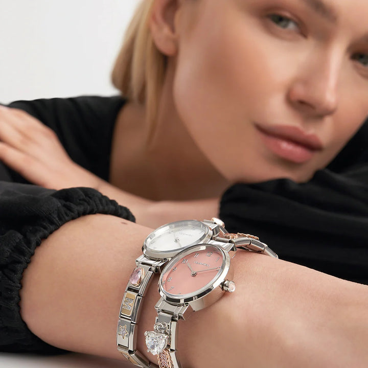 Nomination Paris Oval Sunray Silver Dial Charm Watch