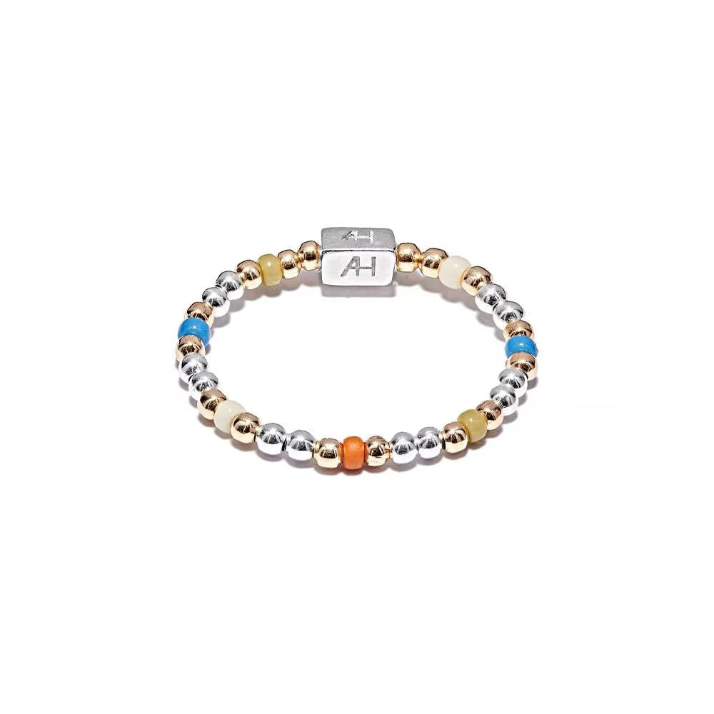 Annie Haak Willow Silver and Gold Plated Ring - Multi Coloured