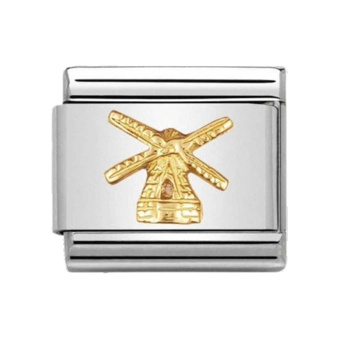 Nomination Classic Gold Monuments Windmill Charm 030123_03