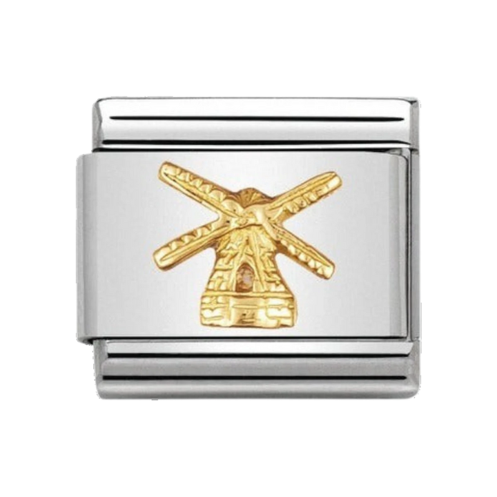 Nomination Classic Gold Monuments Windmill Charm 030123_03