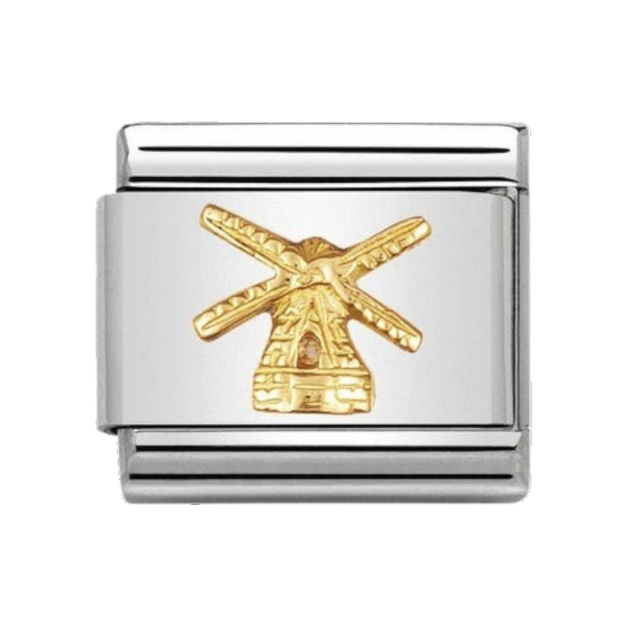 Nomination Classic Gold Monuments Windmill Charm 030123_03
