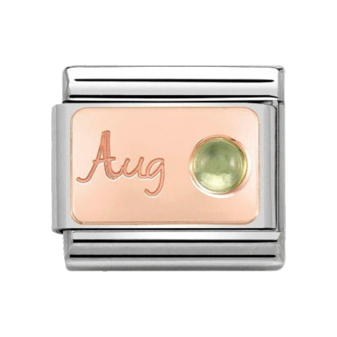 Nomination Rose Gold Classic August Birthstone Charm - 430508/08