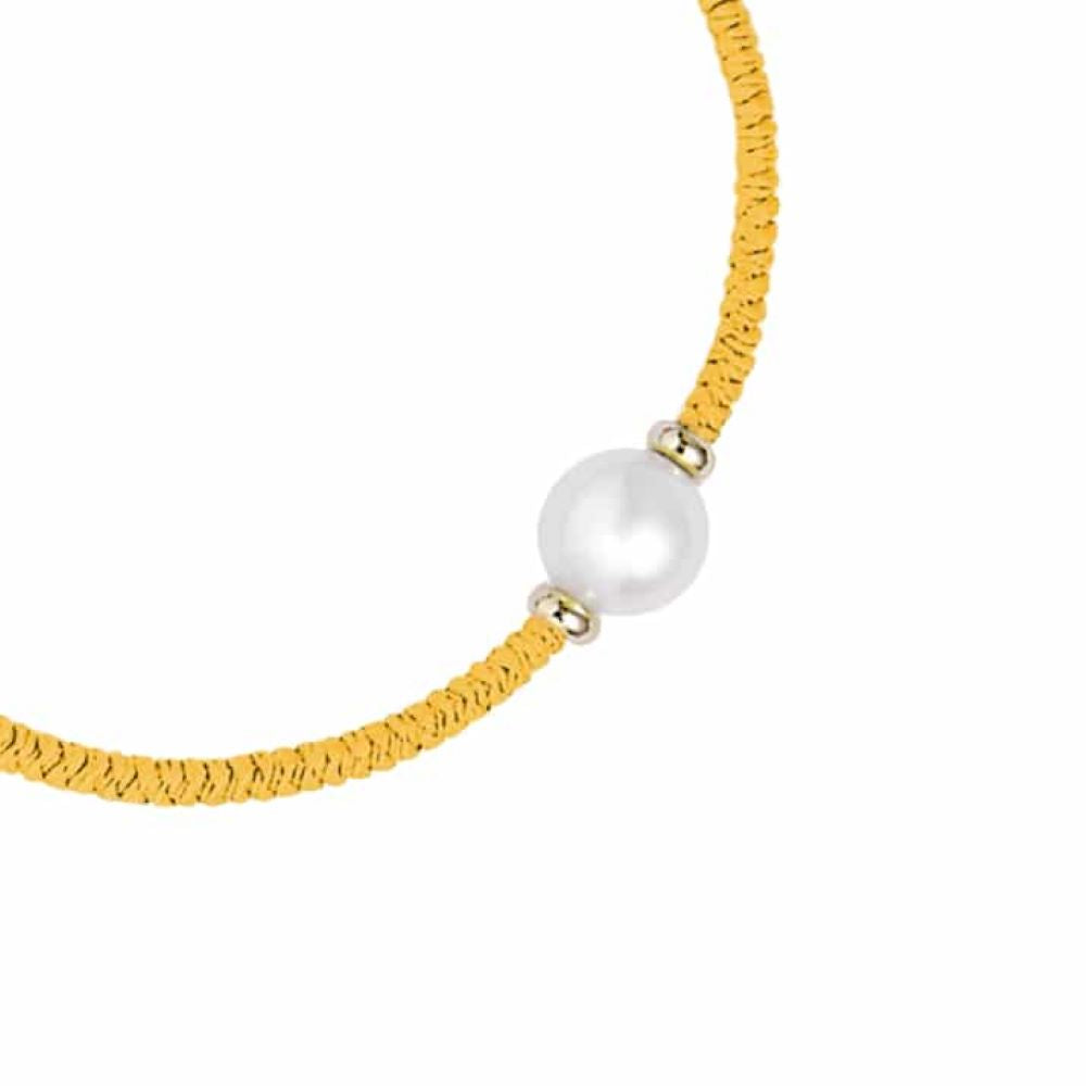 Jersey Pearl Tassel Bracelet - Yellow 1728477