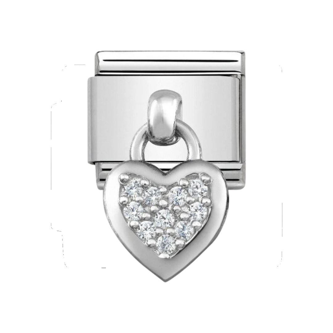 Nomination Classic Cubic Zirconia Heart Charm - 331800/01