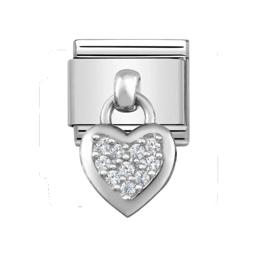 Nomination Classic Cubic Zirconia Heart Charm - 331800/01