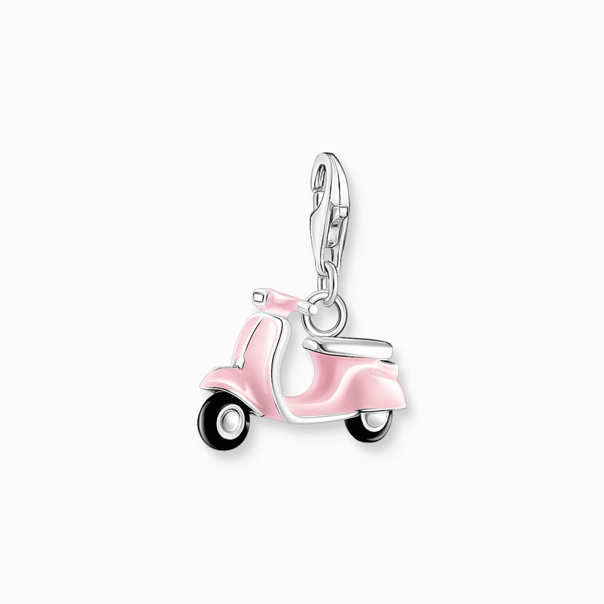 Photos - Other Jewellery Thomas Sabo Charm Pendant - Pink Enamel Vespa Moped Scooter 