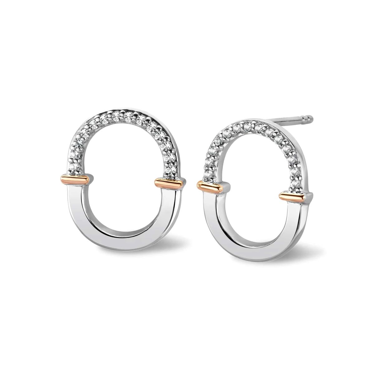 Clogau Connection Silver Earrings - 3SCRL0743