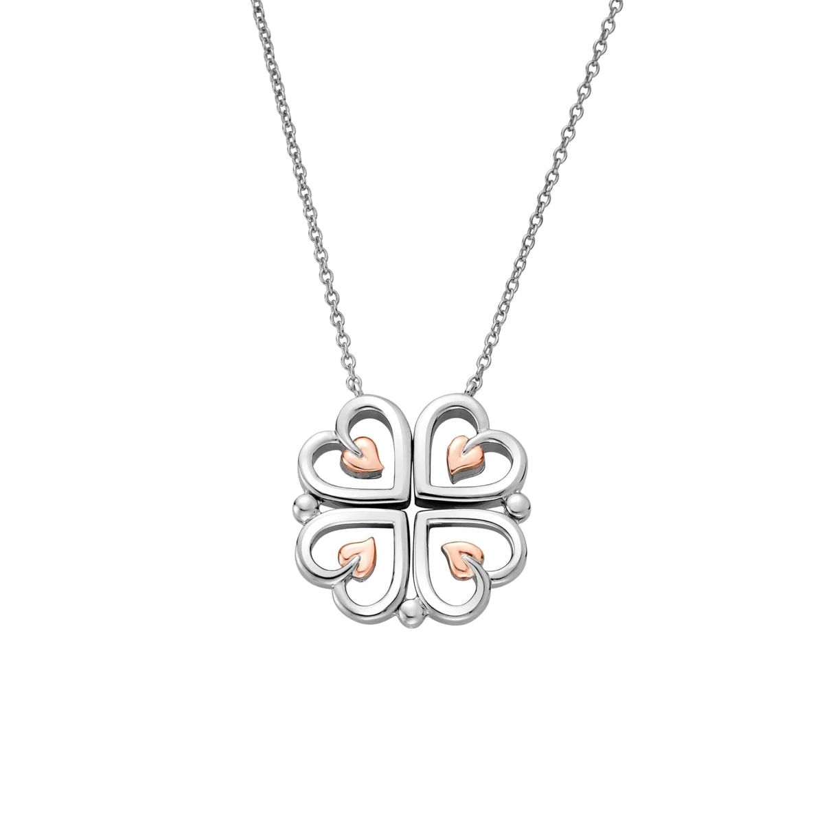 Clogau Tree of Life Heart Silver Necklace - 3STOL0623