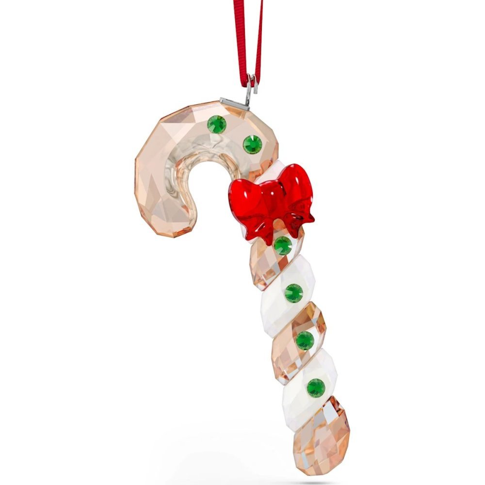 Swarovski Crystal Holiday Cheers Gingerbread Candy Cane Ornament