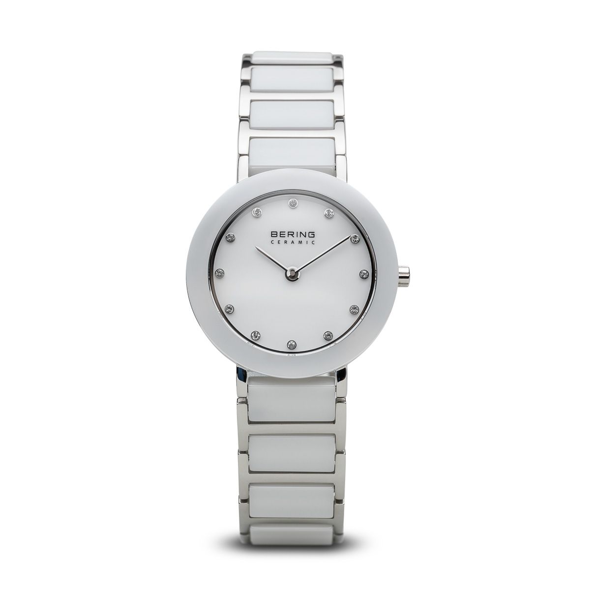 Buy Bering Ladies White Ceramic and Stainless Steel Watch Online