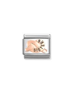 Nomination Classic Symbols Charm - Enamel and 9k Rose Gold Sisters Knot 430202_38