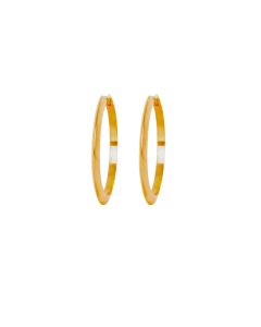 IX Berta Matte Hoop Earrings  - Gold DMB0345GD