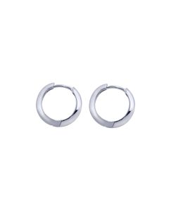 IX Edge Hoop Earrings - Silver DMB0286RH