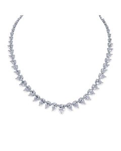Ivory and Co Manhattan Crystal Pear Cut Necklace - manhattannecklace