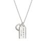 Nomination Talismani Necklace - Silver and Zirconia May Luck Be on My Side