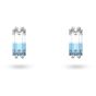 Swarovski Stilla Stud Earrings - Blue Rhodium Plated 5639132