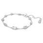 Swarovski Mesmera Bracelet Scattered Design - White with Rhodium Plating 5661530