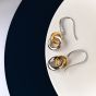 Kit Heath Bevel Cirque Link Gold Plate Drop Earrings 6188GRP