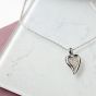Kit Heath Desire Precious White Topaz Big Heart Necklace KH90506WT