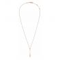 Calvin Klein Rose-Gold Tone Ellipse Pendant Necklace KJDMPP100100