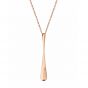 Calvin Klein Rose-Gold Tone Ellipse Pendant Necklace KJDMPP100100