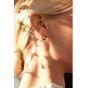Shyla Nila Hoop Earrings - Blue and White