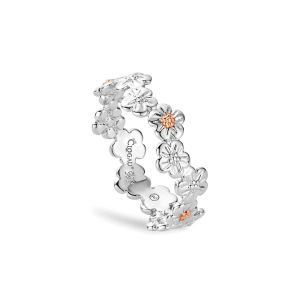 Clogau Forget Me Not Silver Ring - 3SFMN0748