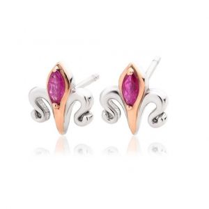 Clogau Two Queens Ruby Earrings 3SALWSE2