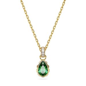 Swarovski Stilla Pear Cut Pendant - Green with Gold Tone Plating 5648751
