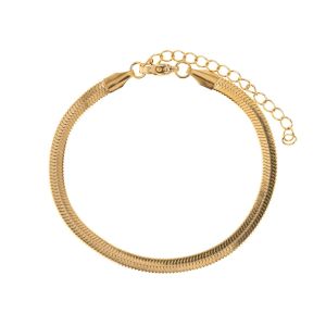 Timi Ivy Snake Chain Bracelet Stainless Steel Gold 8438202