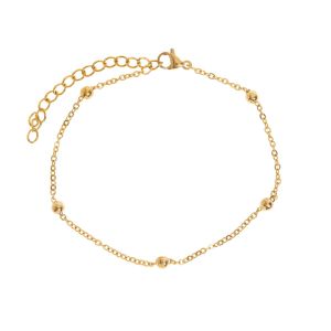 Timi Heather Bohemian Ball Chain Bracelet Stainles Steel Gold 84894