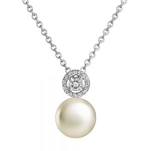 Jersey Pearl Amberley Halo Cluster Pendant 1703641
