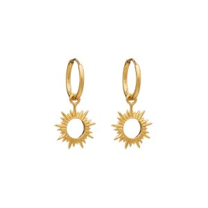 Rachel Jackson Eternal Sun Mini Hoop Earrings Gold CNE15GP