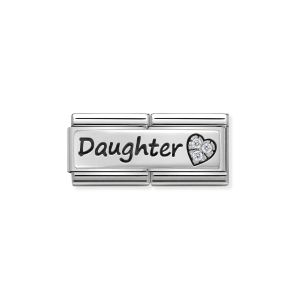 Nomination Classic Double Link Daughter Charm - Silver - 330731/02