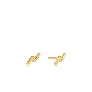 Ania Haie Smooth Twist Stud Earrings - Gold - E038-01G