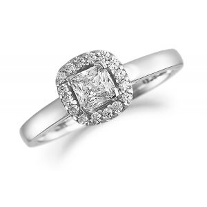 Brown & Newirth Diamond Halo Engagement Ring