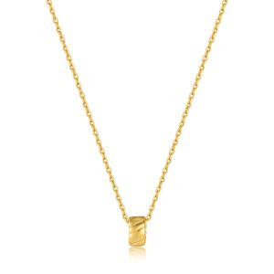 Ania Haie Smooth Twist Pendant Necklace - Gold - N038-03G