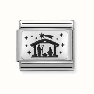 Nomination Classic Silvershine Nativity Charm 