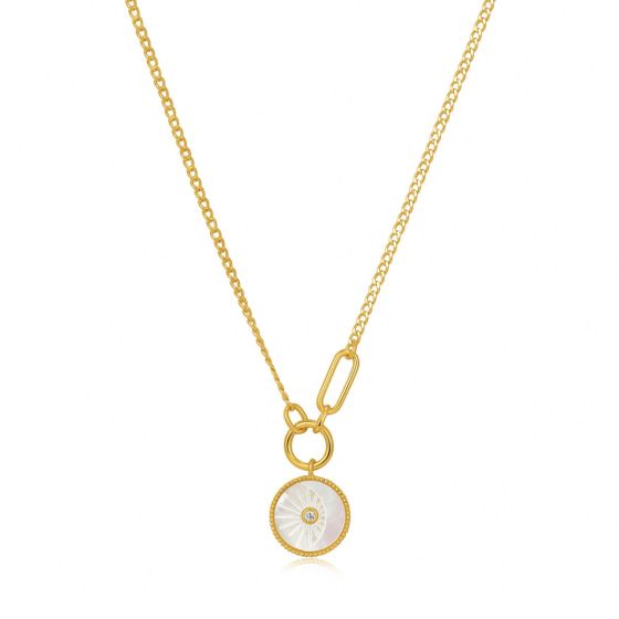 Ania Haie Eclipse Emblem Necklace - Gold  - N030-03G