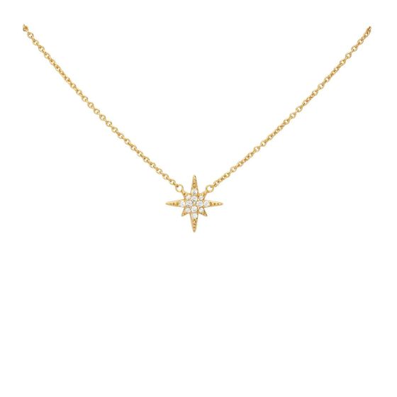 Scream Pretty Starburst Necklace with Slider Clasp - Gold