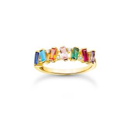 Buy Thomas Sabo Colourful Baguette Stone Ring - Size 54 Online